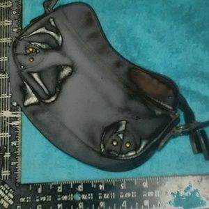 Small black over the shoulder purse